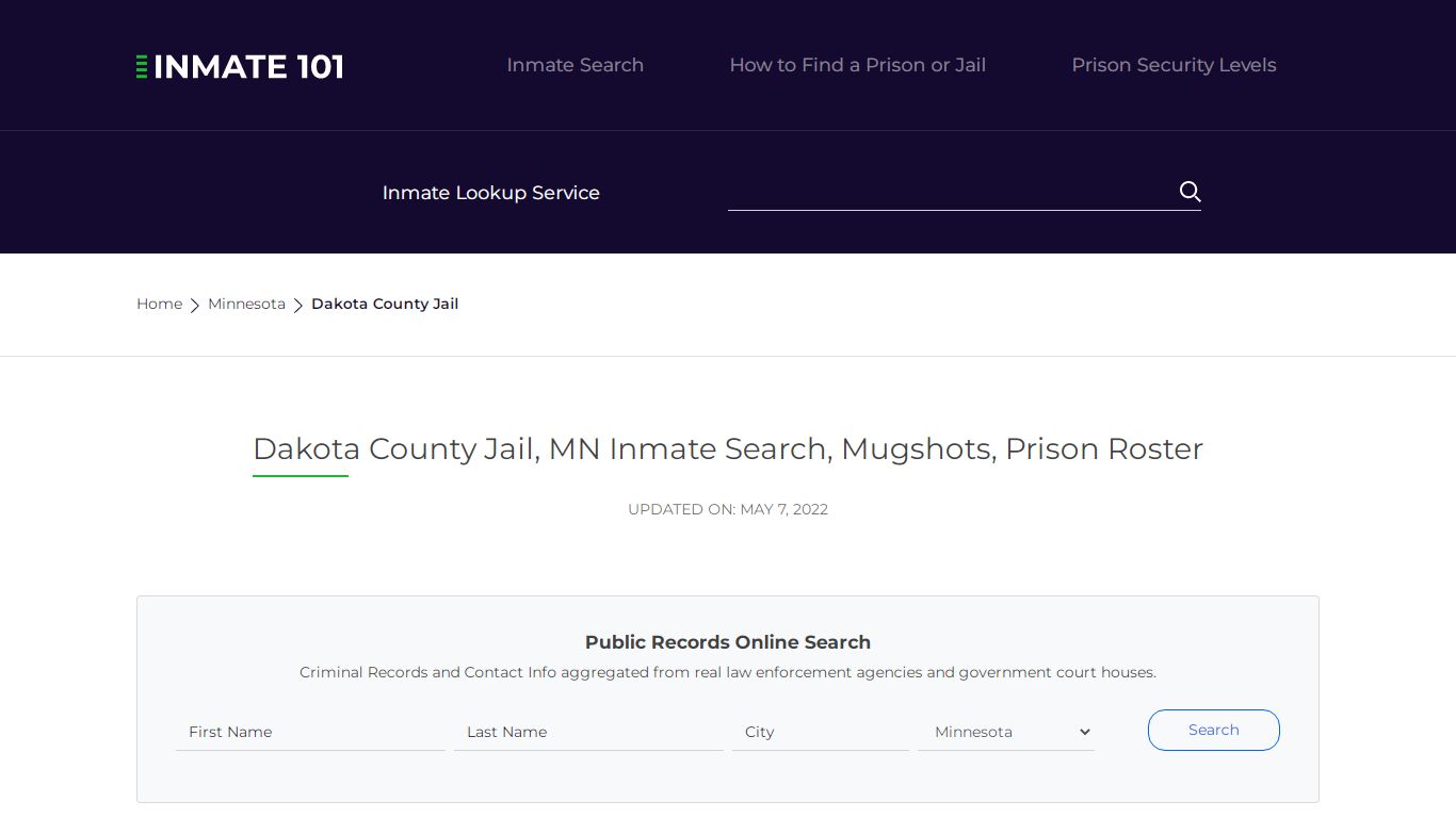 Dakota County Jail, MN Inmate Search, Mugshots, Prison Roster